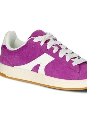 No Boundaries Women's Purple Chunky Lace-Up Skate Sneakers Memory Foam NWT